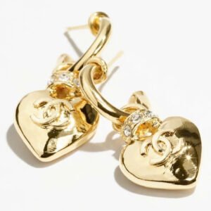 Cham.nel Heart Cc gold