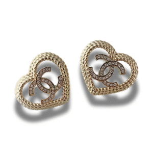 Cham.nel Strass CC Stud Earrings
