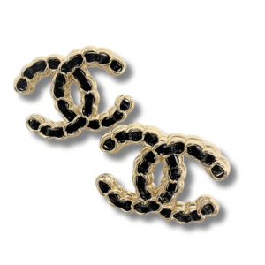 Cham.nel gold cc logo black