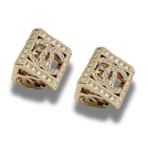 Cham.nel CC Square Chain Hoop